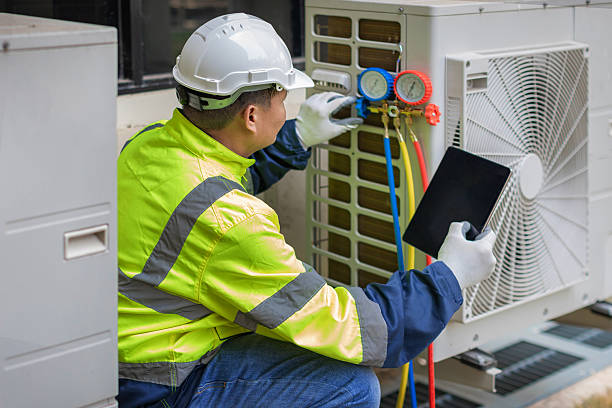 Professional Hvac Installation technician working in Springport, MI